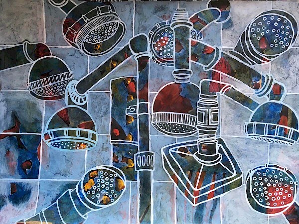 Mischtechnik, 70 x 50 cm, 2021