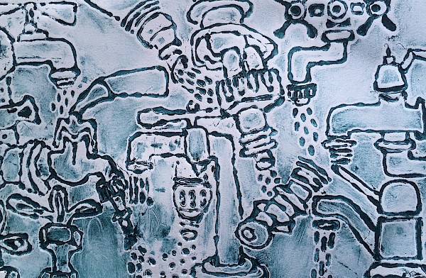 Leimdruck, 49 x 32 cm, 2021