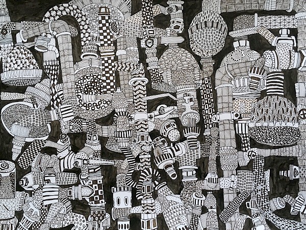 Fineliner, 40 x 30 cm, 2021